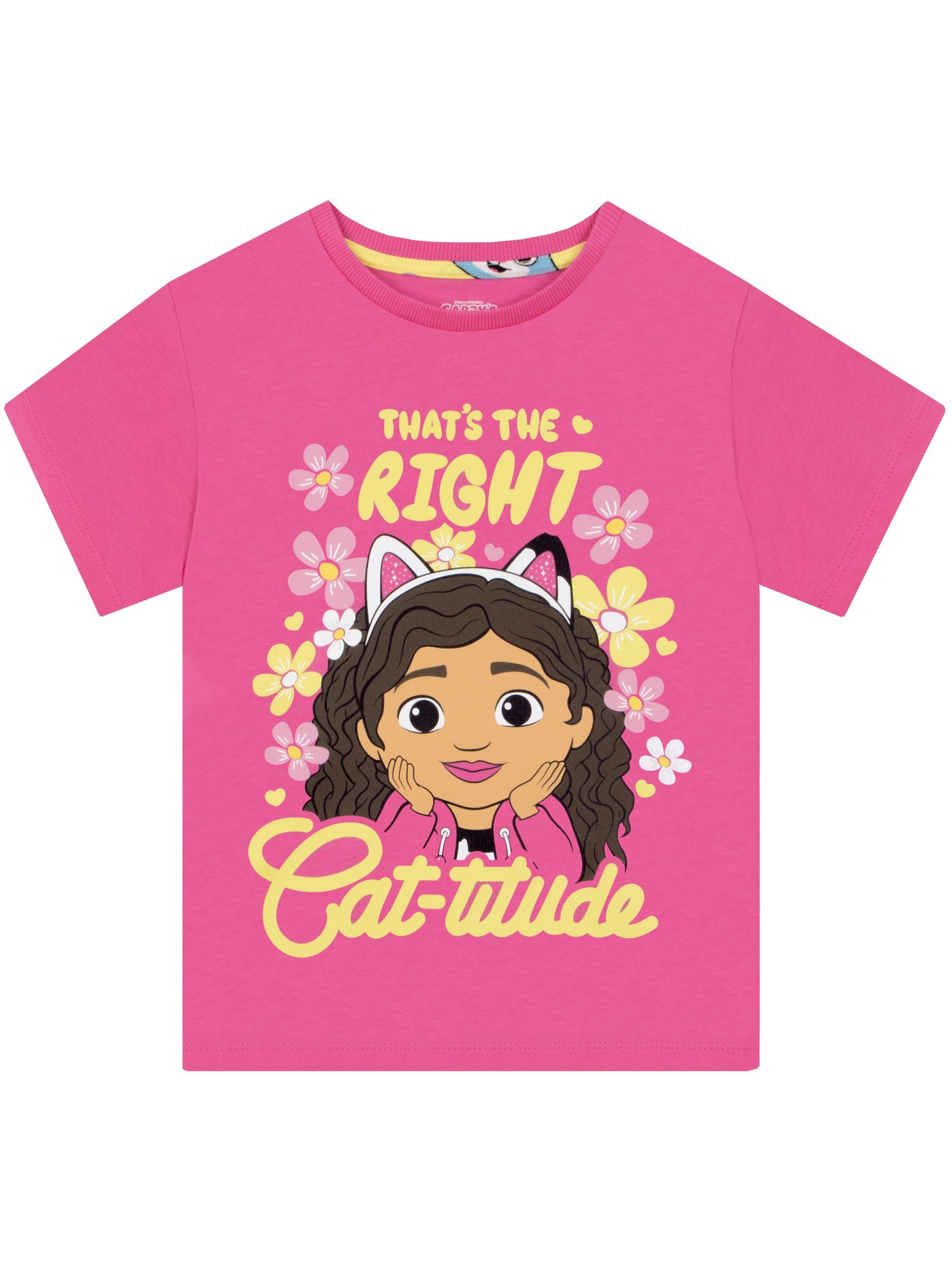 Character Pink Gabby's Dollhouse 3 Pack T-Shirts image 4