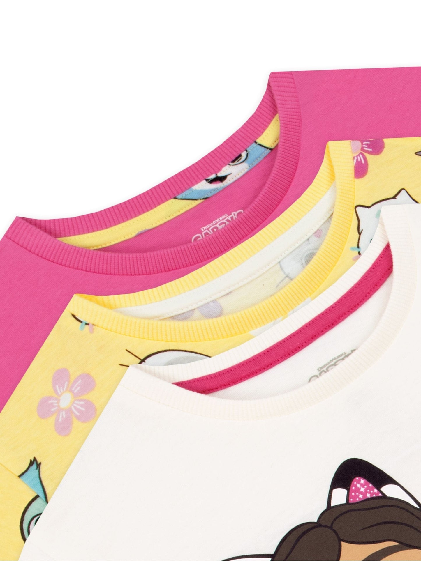 Character Pink Gabby's Dollhouse 3 Pack T-Shirts image 5