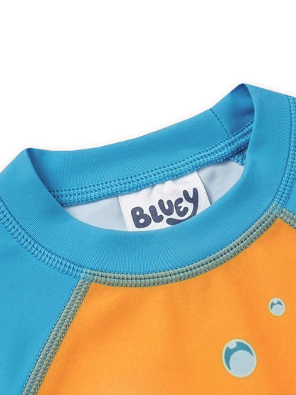 Character Blue Bluey Long Sleeve Rash Guard And Swim Shorts image 6
