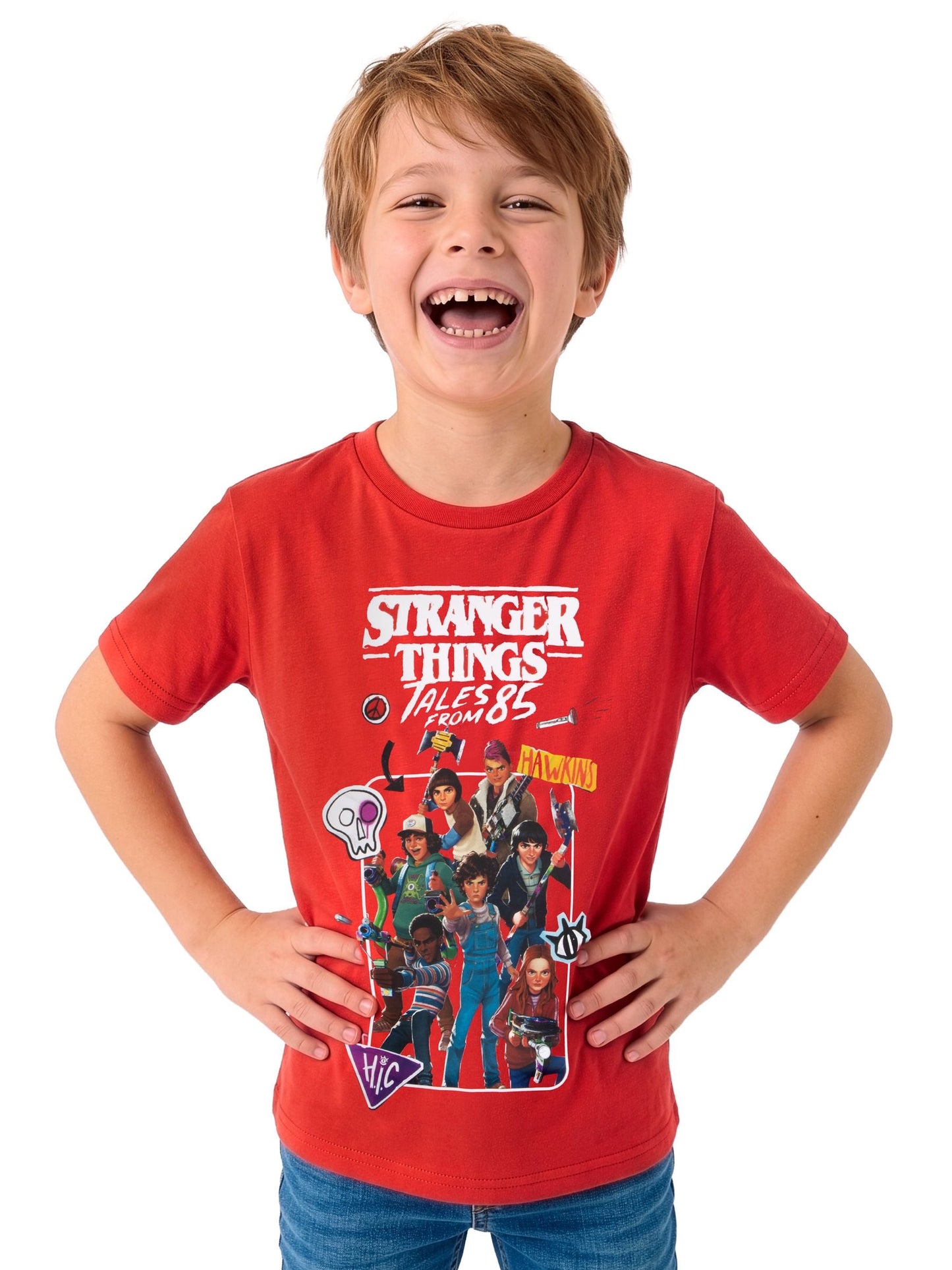 Dsiney Kidz - Character Red Stranger Things Tales From 85 T-Shirt image 3