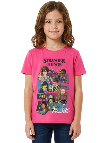 Dsiney Kidz - Character Pink Stranger Things Tales From 85 T-Shirt image 2