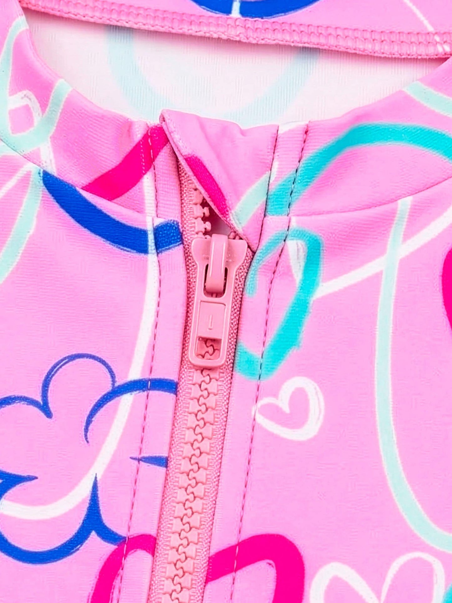 Dsiney Kidz - Harry Bear Pink Long Sleeve Hearts, Stars and Flowers Swimsuit image 7