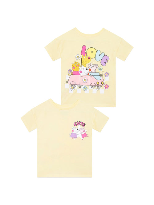 Character Yellow Peppa Pig Cute T-Shirt image 1