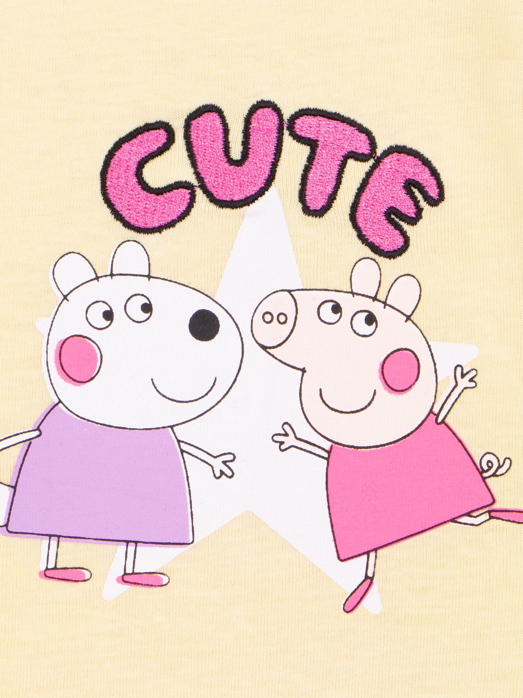 Character Yellow Peppa Pig Cute T-Shirt image 4