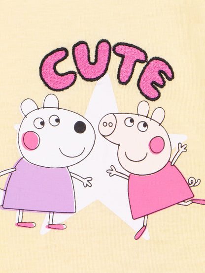 Character Yellow Peppa Pig Cute T-Shirt image 4