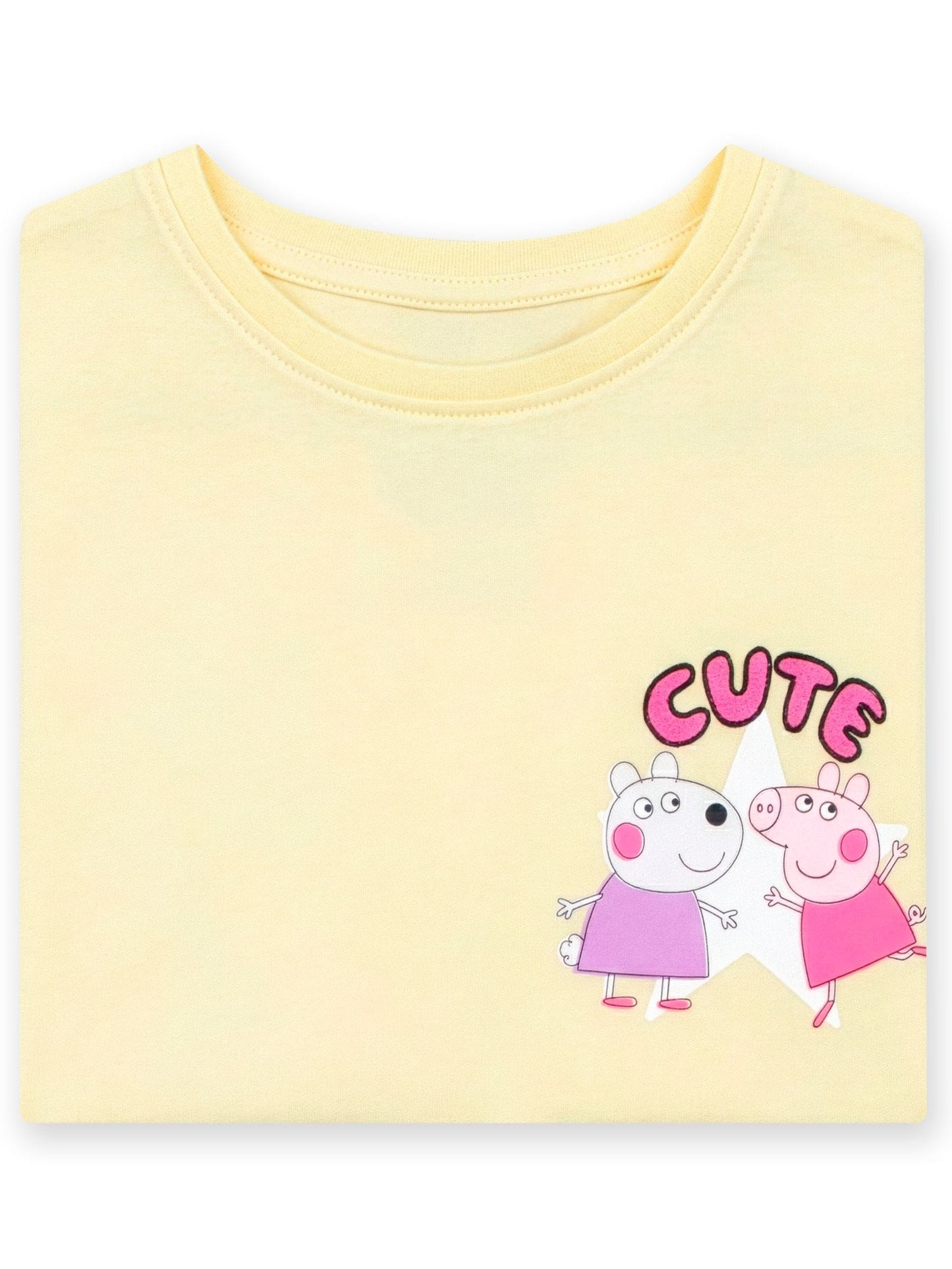 Character Yellow Peppa Pig Cute T-Shirt image 6