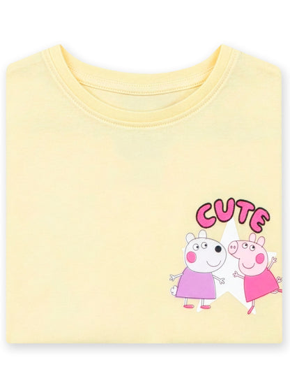 Character Yellow Peppa Pig Cute T-Shirt image 6