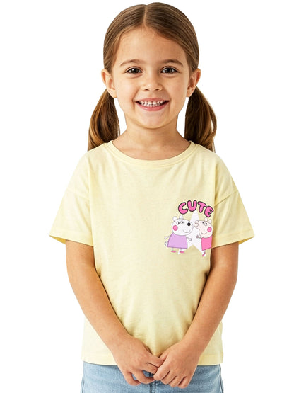 Character Yellow Peppa Pig Cute T-Shirt image 7