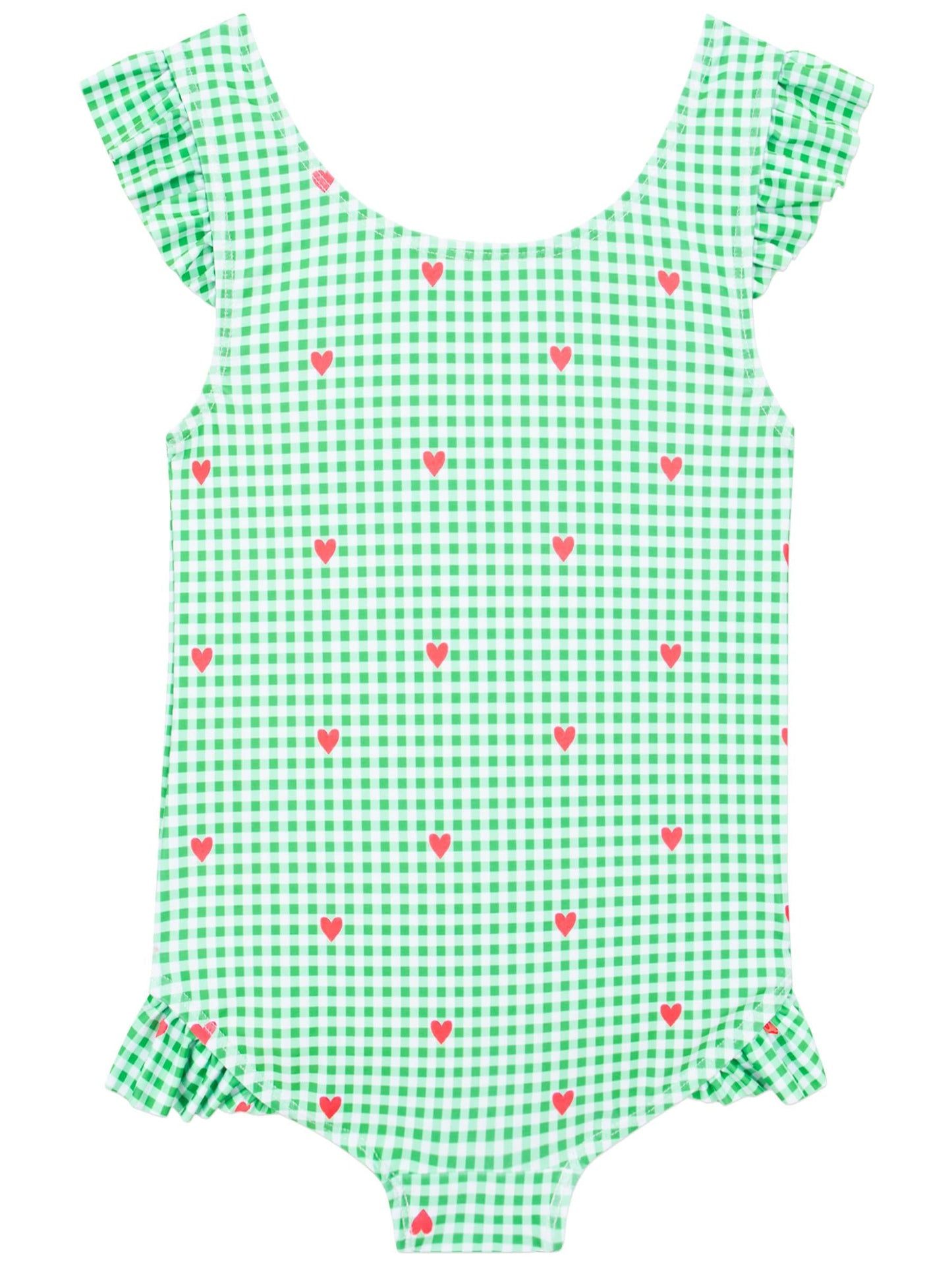 Harry Bear Green Gingham Hearts One Piece Swimsuit image 5