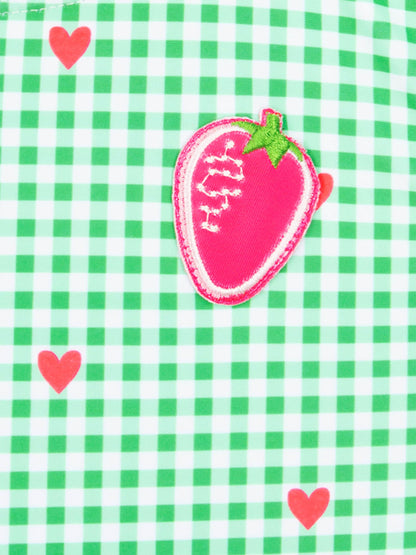 Harry Bear Green Gingham Hearts One Piece Swimsuit image 6