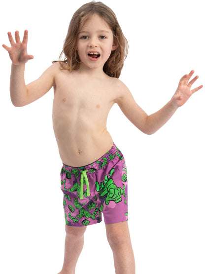 Character Purple Marvel Hulk Swim Shorts image 8