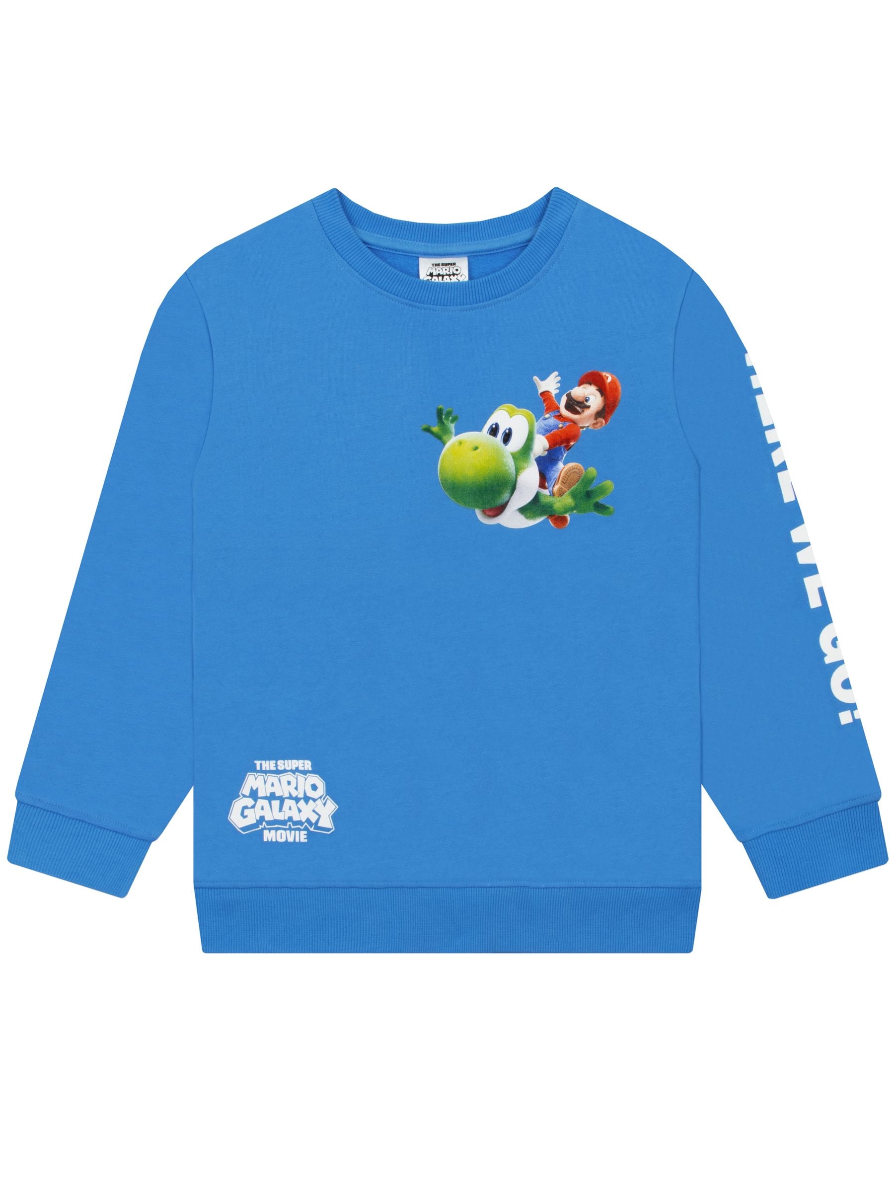 Dsiney Kidz - Character Blue Super Mario Galaxy Sweatshirt Mario And Yoshi image 1