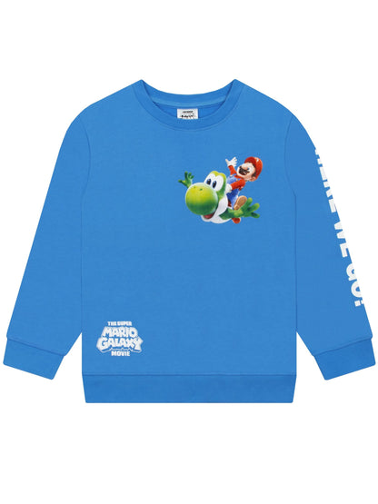 Dsiney Kidz - Character Blue Super Mario Galaxy Sweatshirt Mario And Yoshi image 1