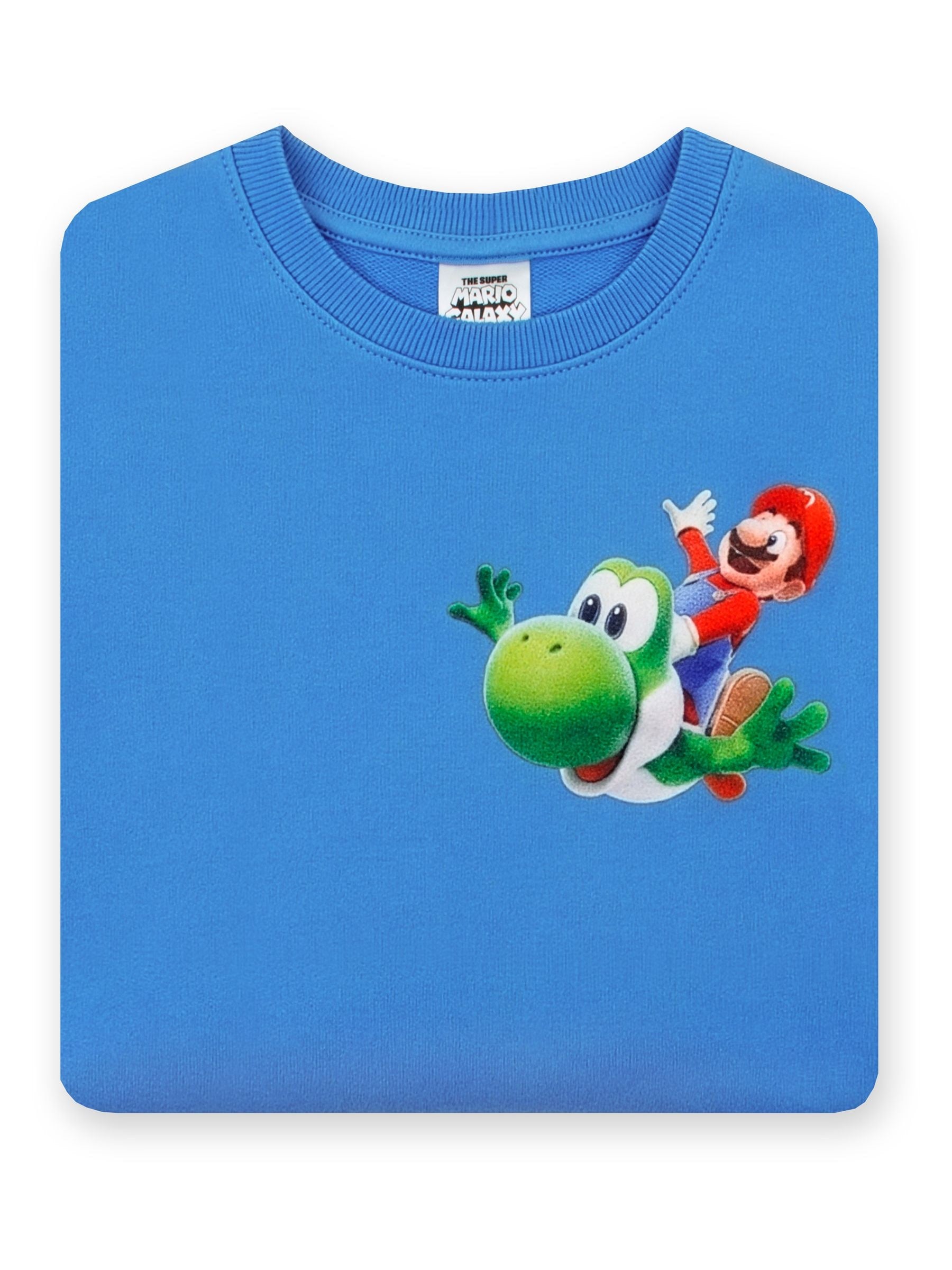 Dsiney Kidz - Character Blue Super Mario Galaxy Sweatshirt Mario And Yoshi image 6
