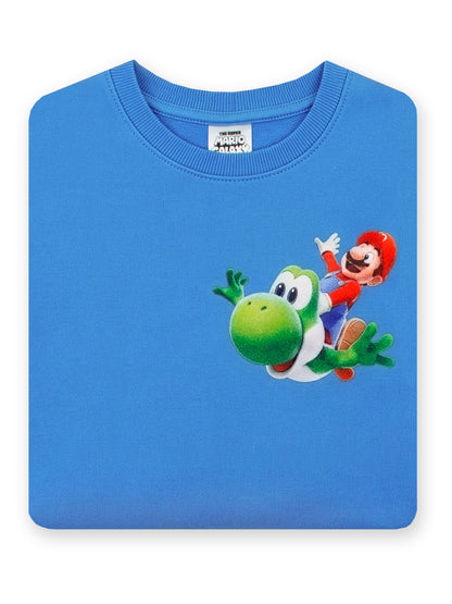 Dsiney Kidz - Character Blue Super Mario Galaxy Sweatshirt Mario And Yoshi image 6
