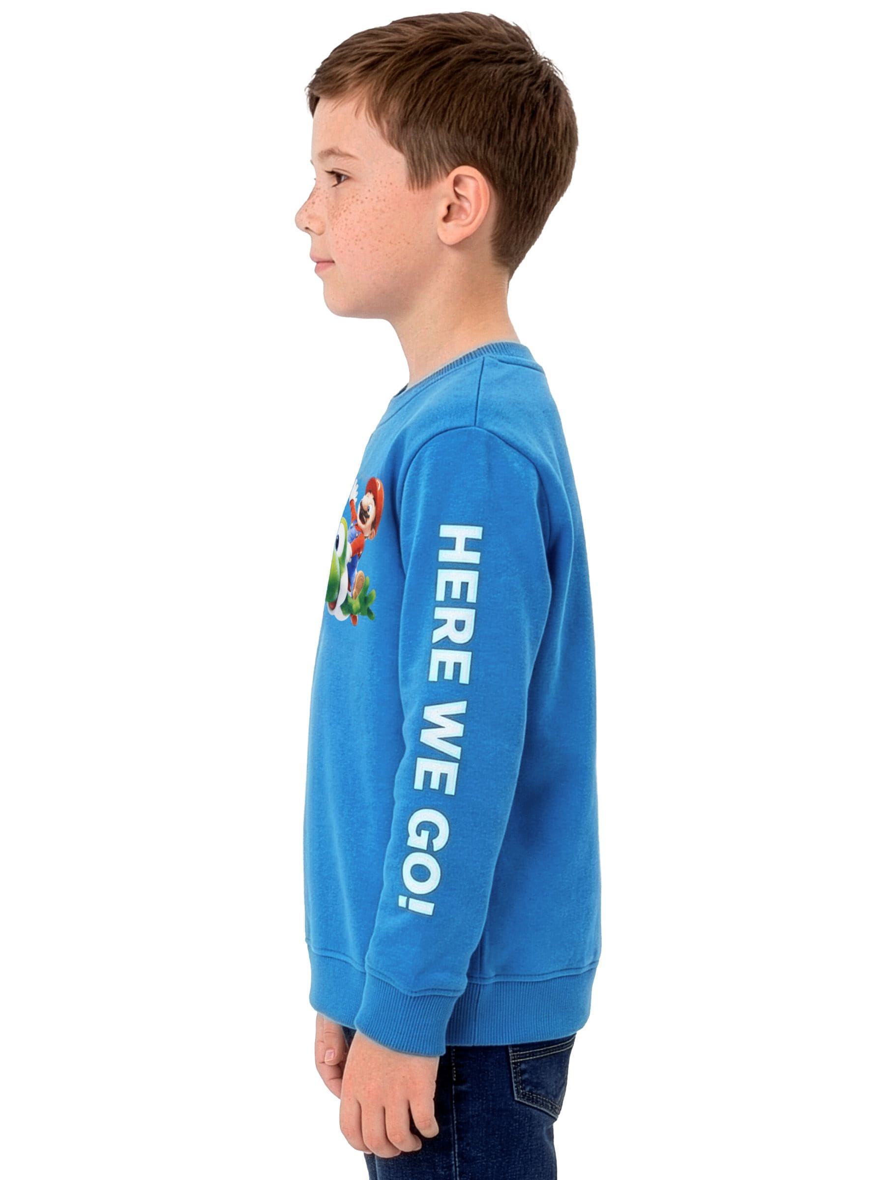 Dsiney Kidz - Character Blue Super Mario Galaxy Sweatshirt Mario And Yoshi image 8