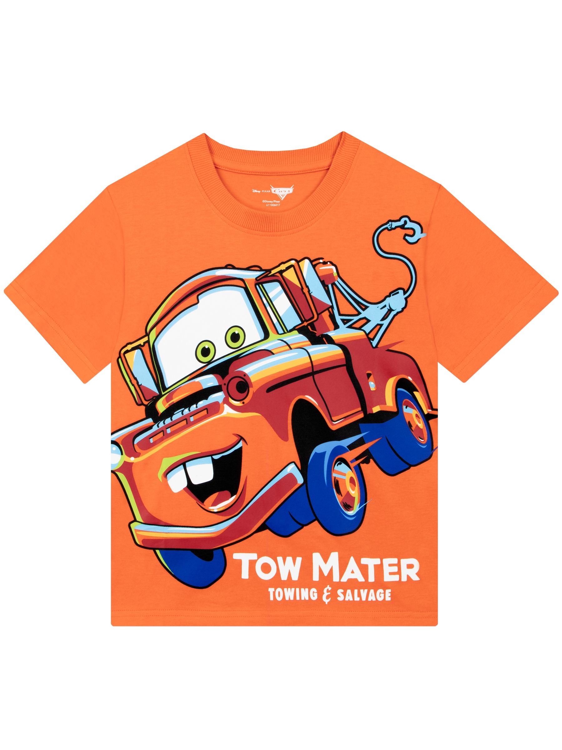 Character Red Disney Cars T-Shirts 3 Pack Lighning McQueen And Mater image 4