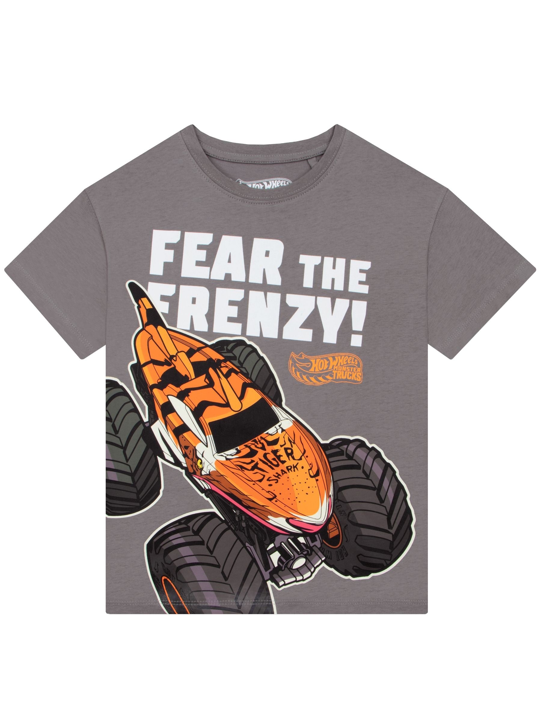 Character Grey Hot Wheels Fear The Frenzy T-Shirt image 1