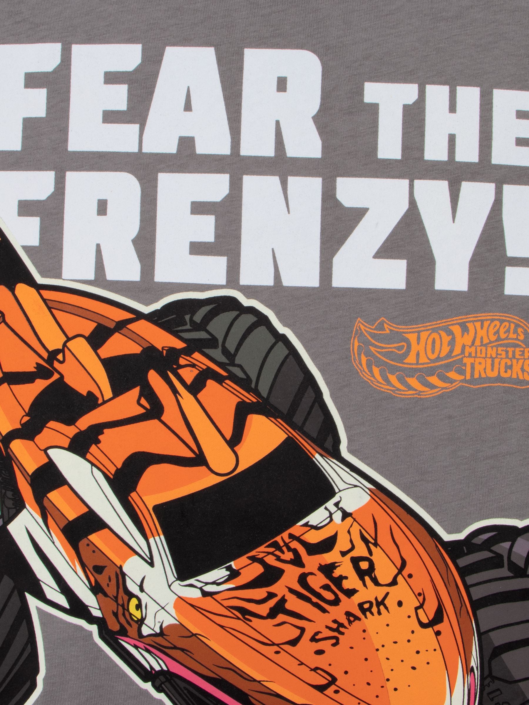 Character Grey Hot Wheels Fear The Frenzy T-Shirt image 2