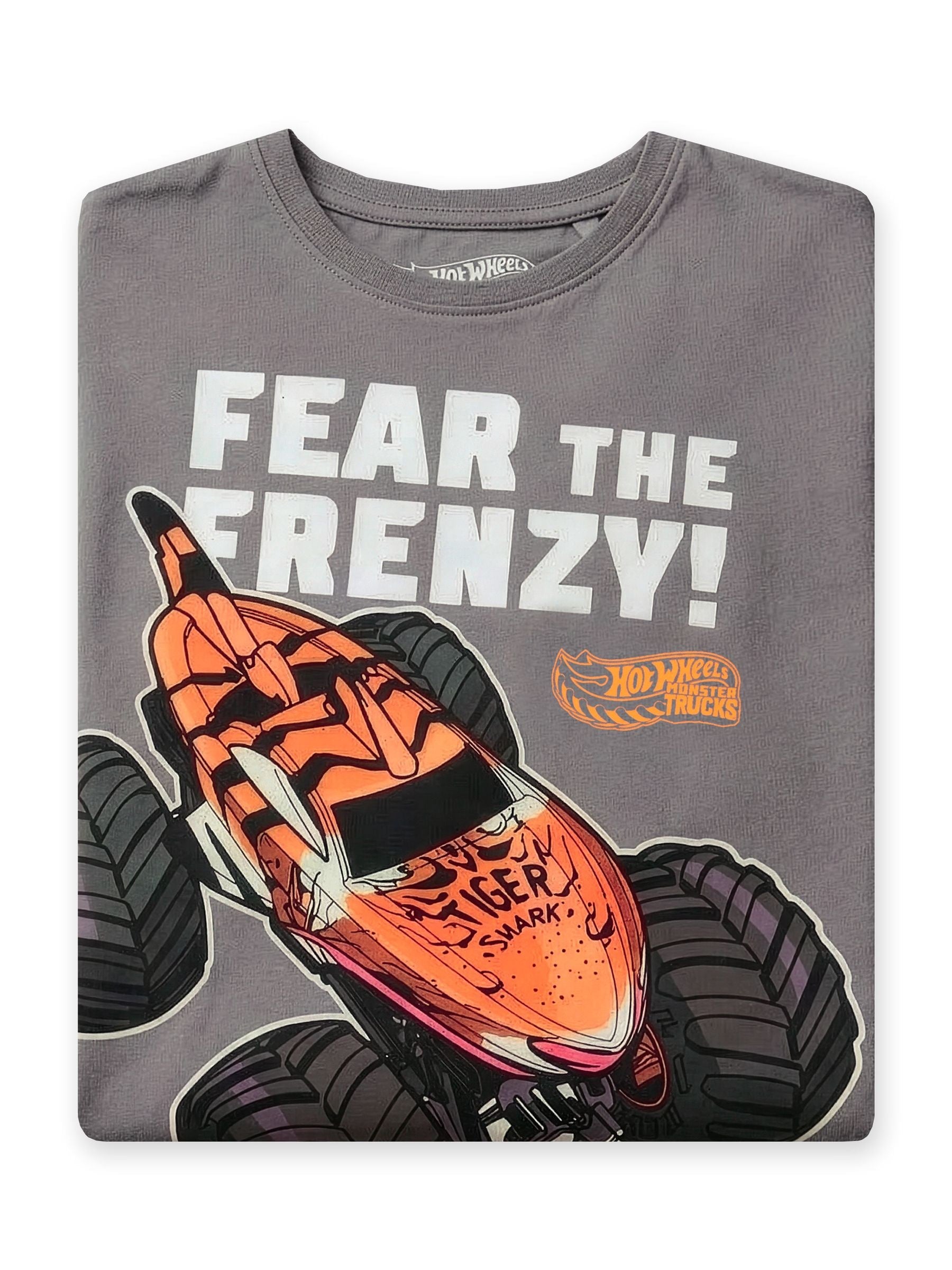 Character Grey Hot Wheels Fear The Frenzy T-Shirt image 5