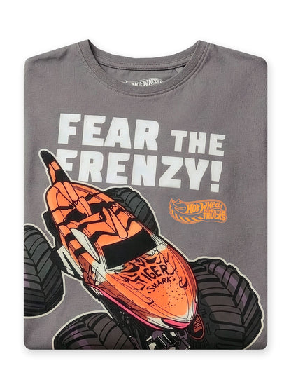 Character Grey Hot Wheels Fear The Frenzy T-Shirt image 5