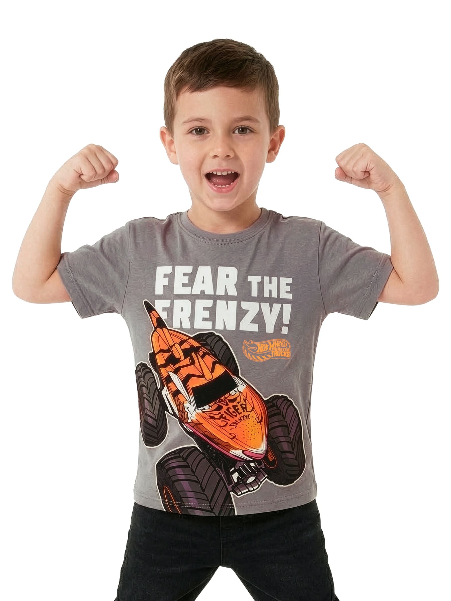 Character Grey Hot Wheels Fear The Frenzy T-Shirt image 6