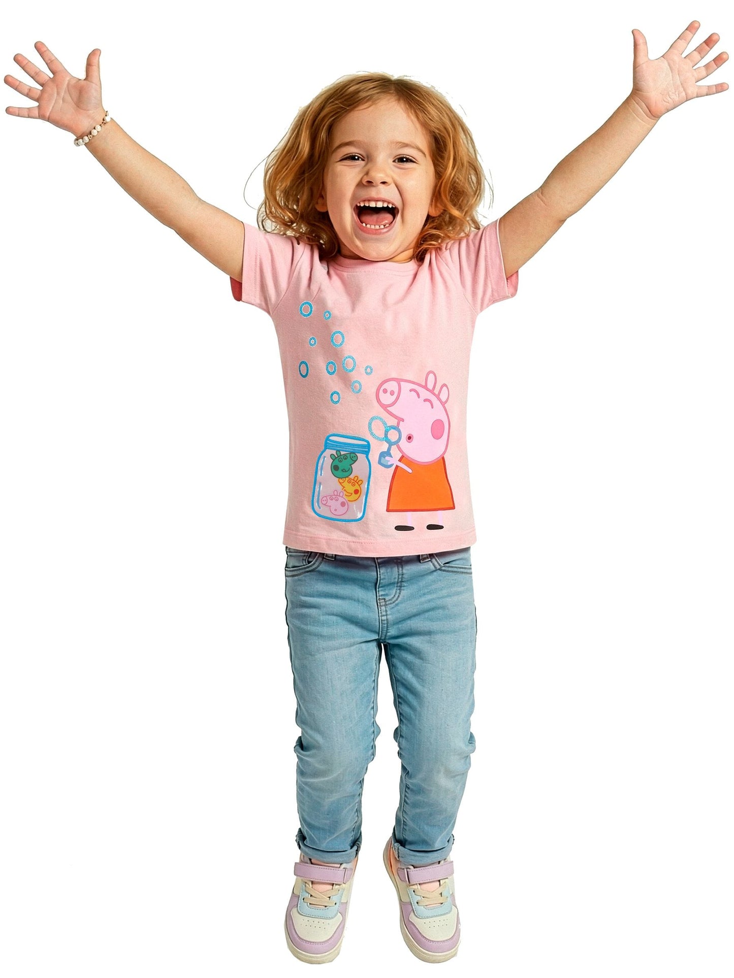 Character Pink Peppa Pig T-Shirt Share A Smile image 4