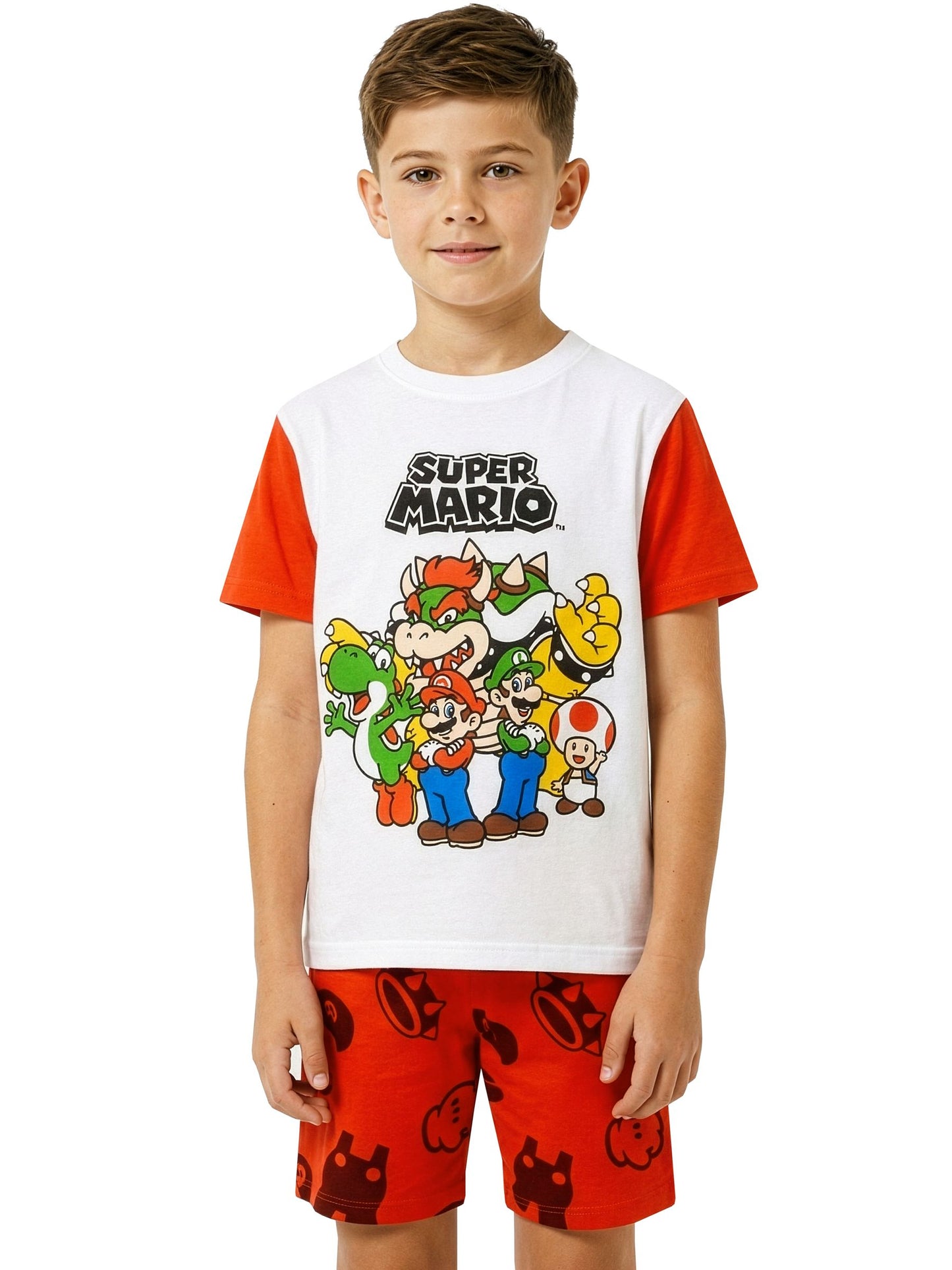 Dsiney Kidz - Character Red Super Mario Short Pyjamas Mario, Luigi And Bowser image 1