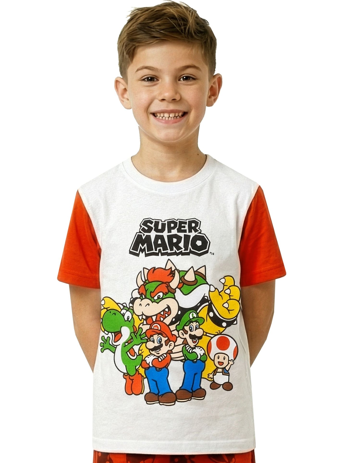 Dsiney Kidz - Character Red Super Mario Short Pyjamas Mario, Luigi And Bowser image 3