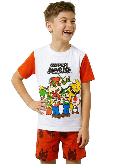 Dsiney Kidz - Character Red Super Mario Short Pyjamas Mario, Luigi And Bowser image 4
