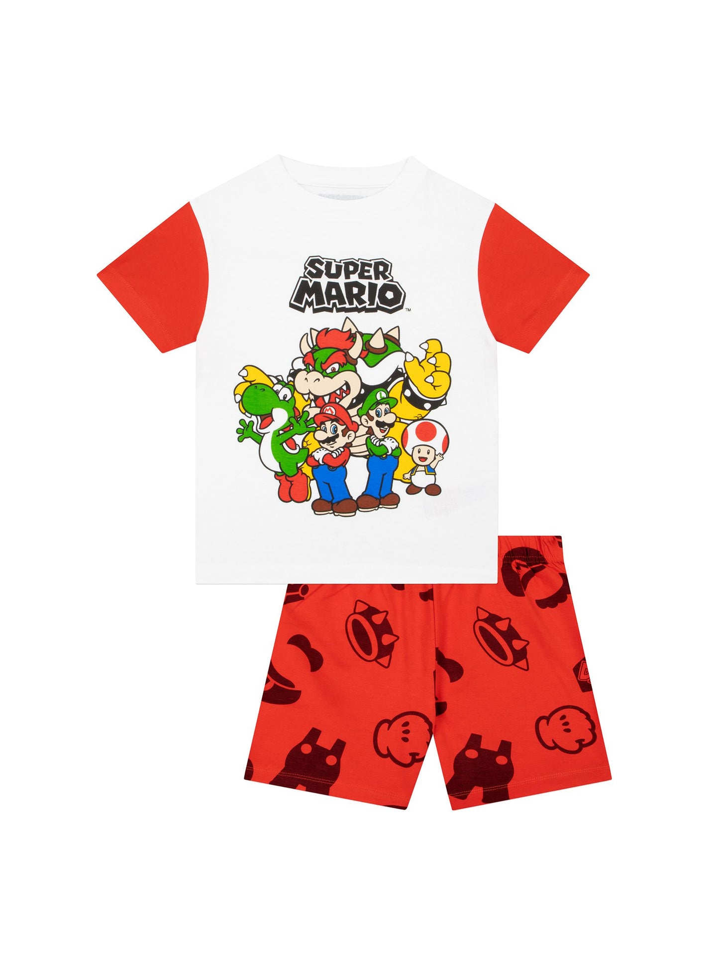 Dsiney Kidz - Character Red Super Mario Short Pyjamas Mario, Luigi And Bowser image 5