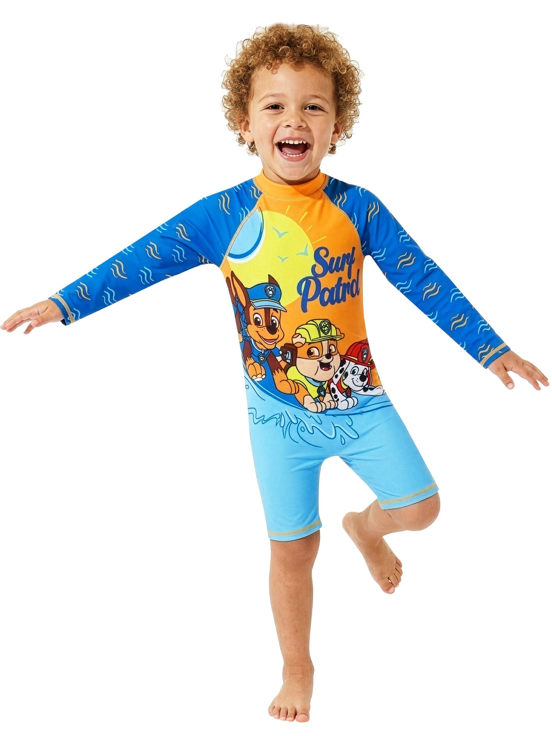 Character Blue PAW Patrol Surfsuit Chase, Rubble And Marshall Swimsuit image 7