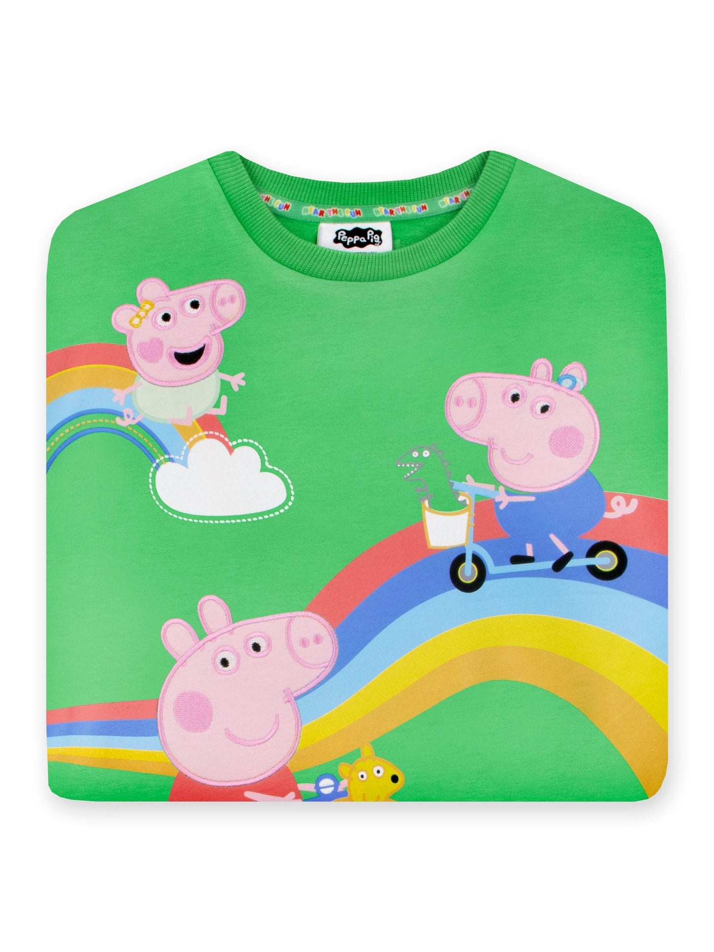 Dsiney Kidz - Character Green Peppa Pig Sweatshirt George, Peppa And Evie image 6