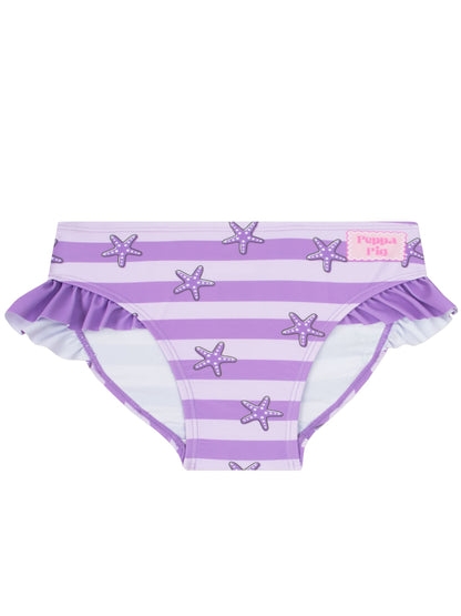 Character Purple Peppa Pig Two Piece Swimsuit Rash Vest image 4