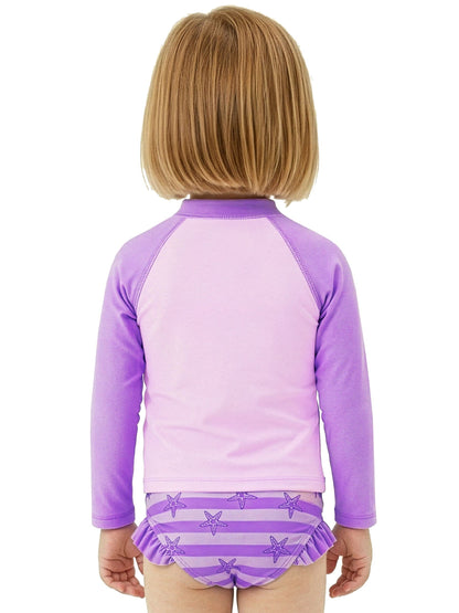 Character Purple Peppa Pig Two Piece Swimsuit Rash Vest image 7
