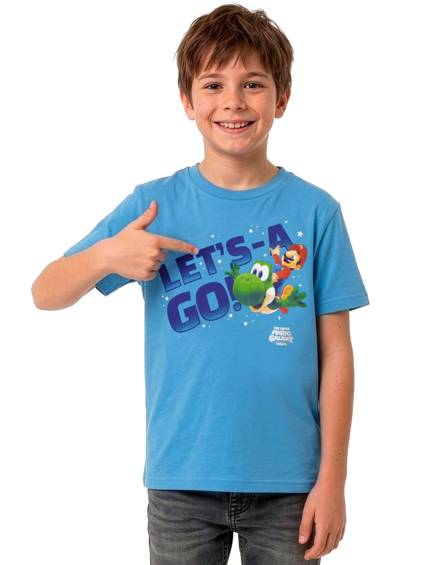 Dsiney Kidz - Character Blue Super Mario Galaxy T-Shirt Mario And Yoshi image 8