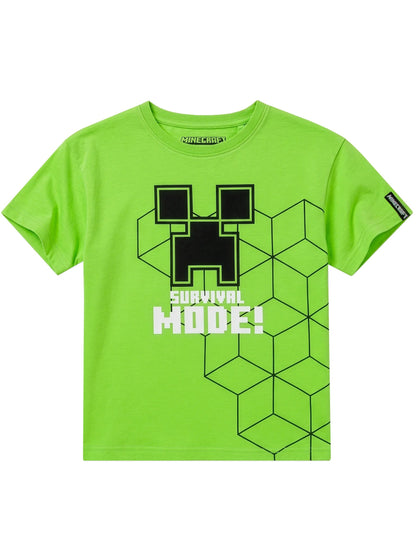 Dsiney Kidz - Character Green Minecraft Creeper T-Shirt Survival Mode image 1