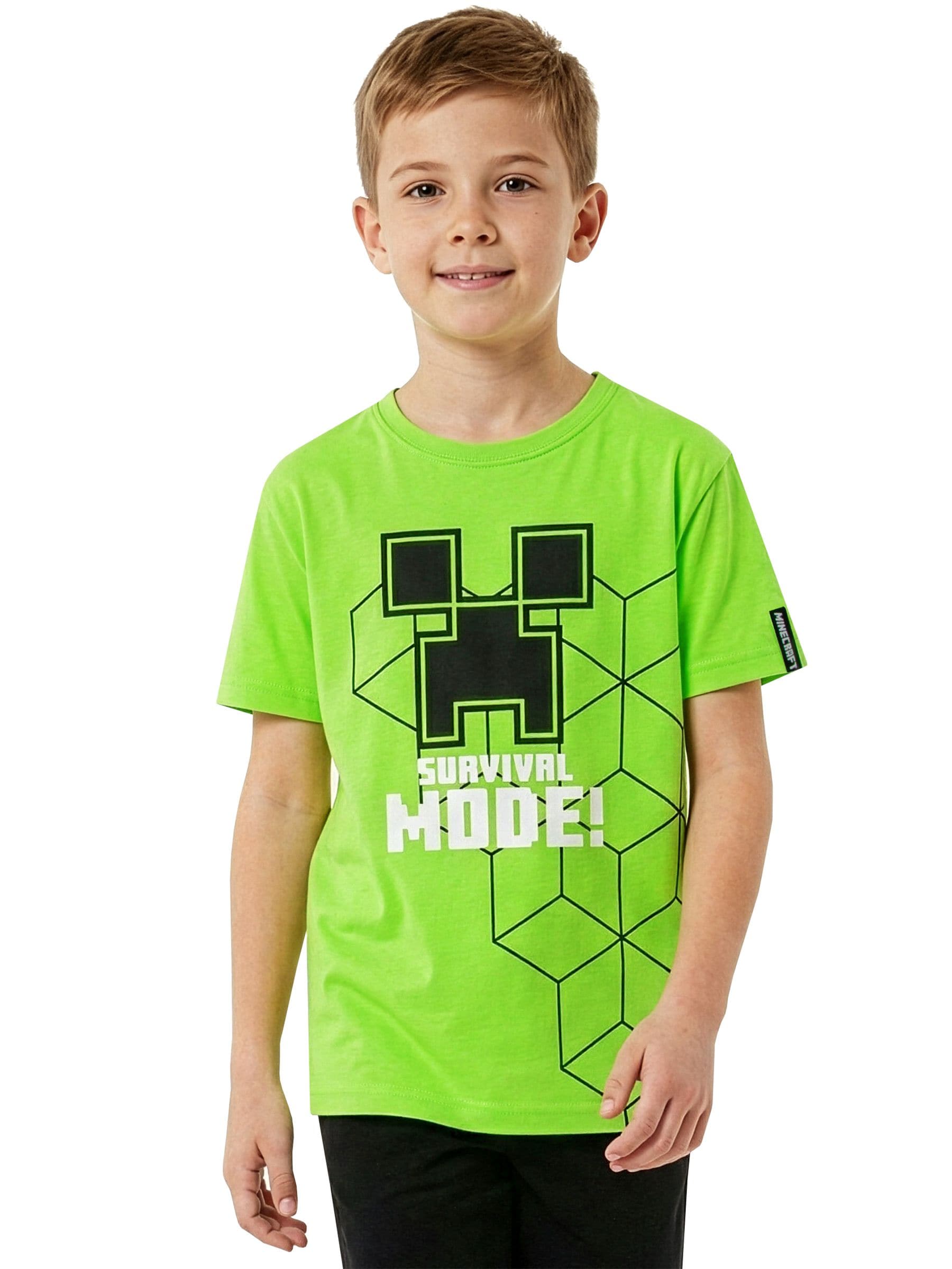 Dsiney Kidz - Character Green Minecraft Creeper T-Shirt Survival Mode image 8