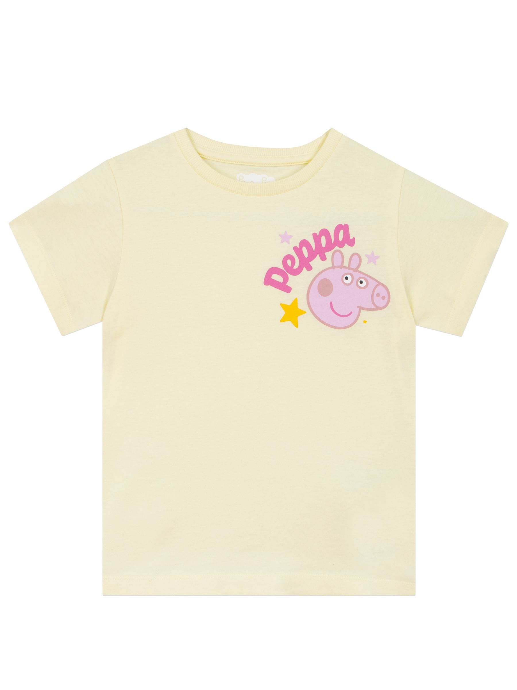 Character Pink Peppa Pig T-Shirts 3 Pack Peppa, George And Evie image 2