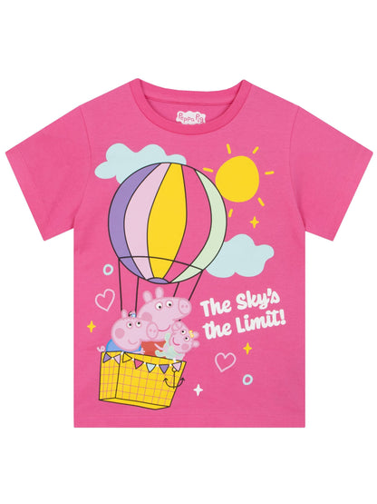 Character Pink Peppa Pig T-Shirts 3 Pack Peppa, George And Evie image 3