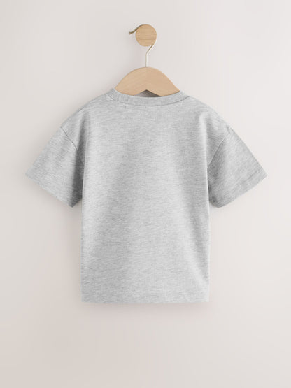 Dsiney Kidz - Navy/Grey/Blue/White Short Sleeve T-Shirts 5 Pack (3mths-7yrs) image 7