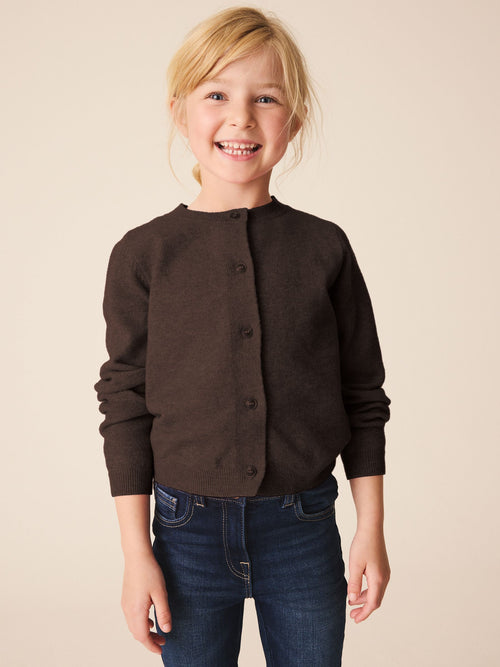 Dsiney Kidz - Chocolate Brown Knit Cardigan (3-16yrs) image 1