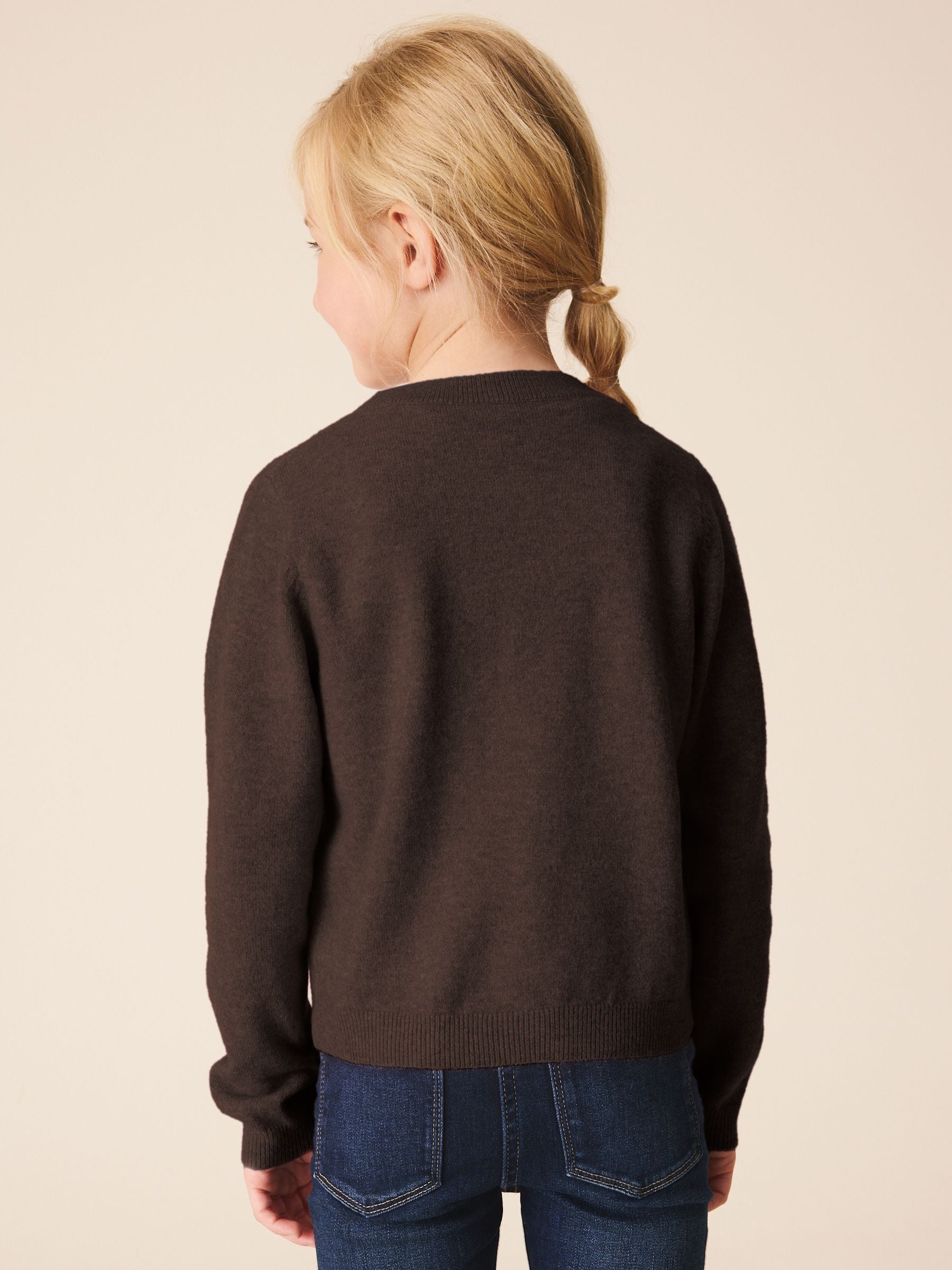 Dsiney Kidz - Chocolate Brown Knit Cardigan (3-16yrs) image 2