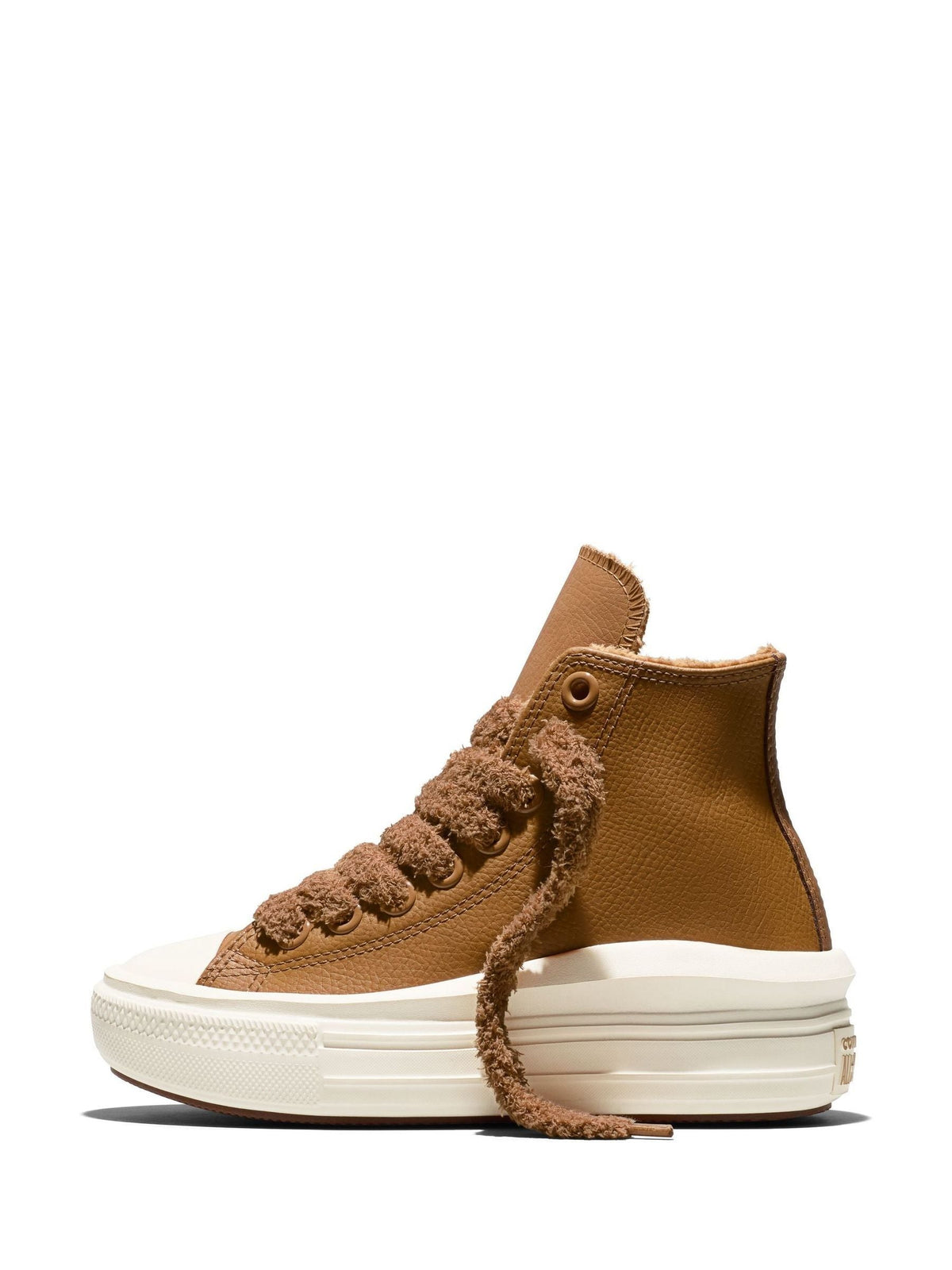 Converse Brown Chuck Taylor All Star Move Platform Cosy Leather High - image 3