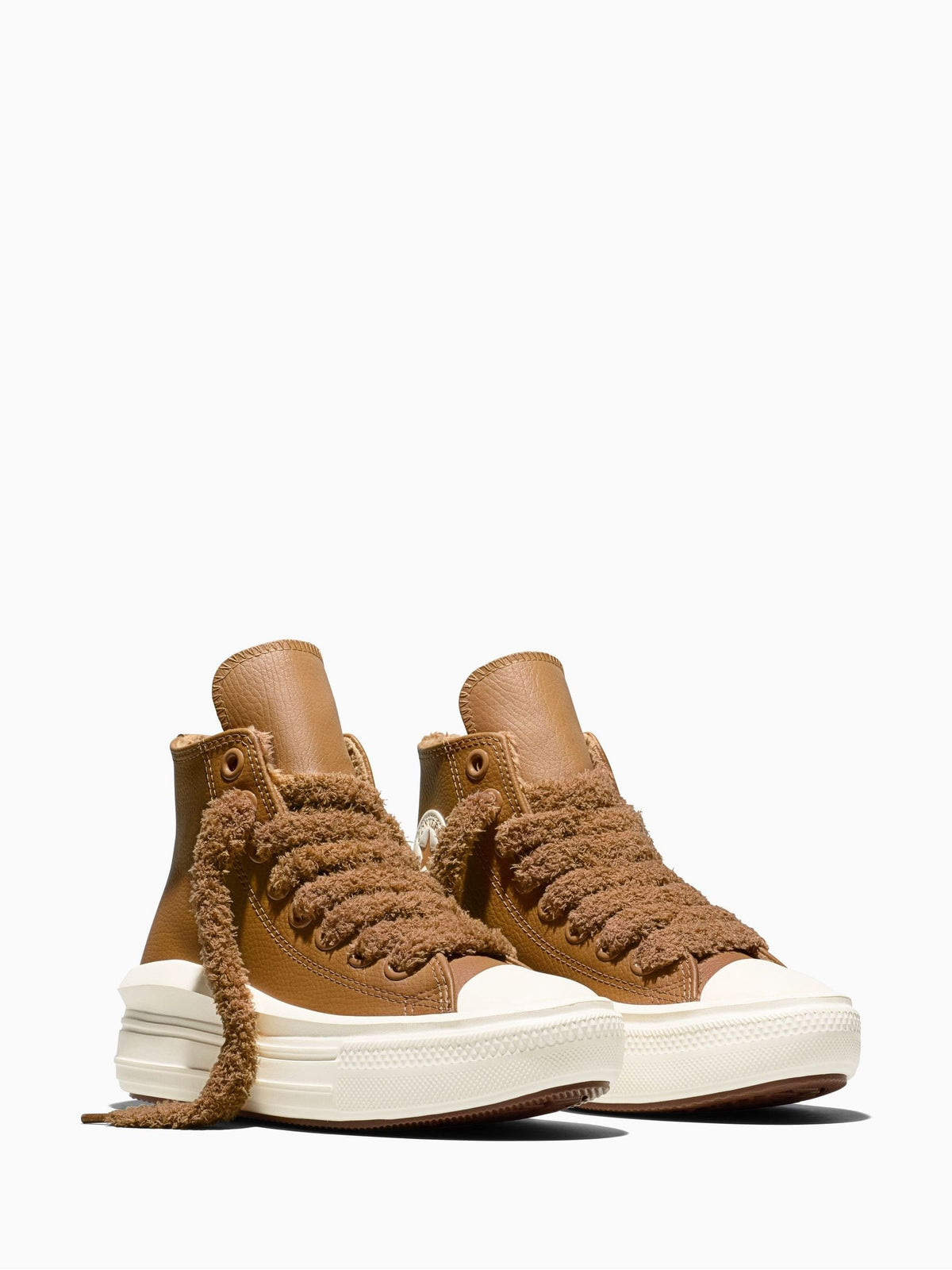 Converse Brown Chuck Taylor All Star Move Platform Cosy Leather High - image 4