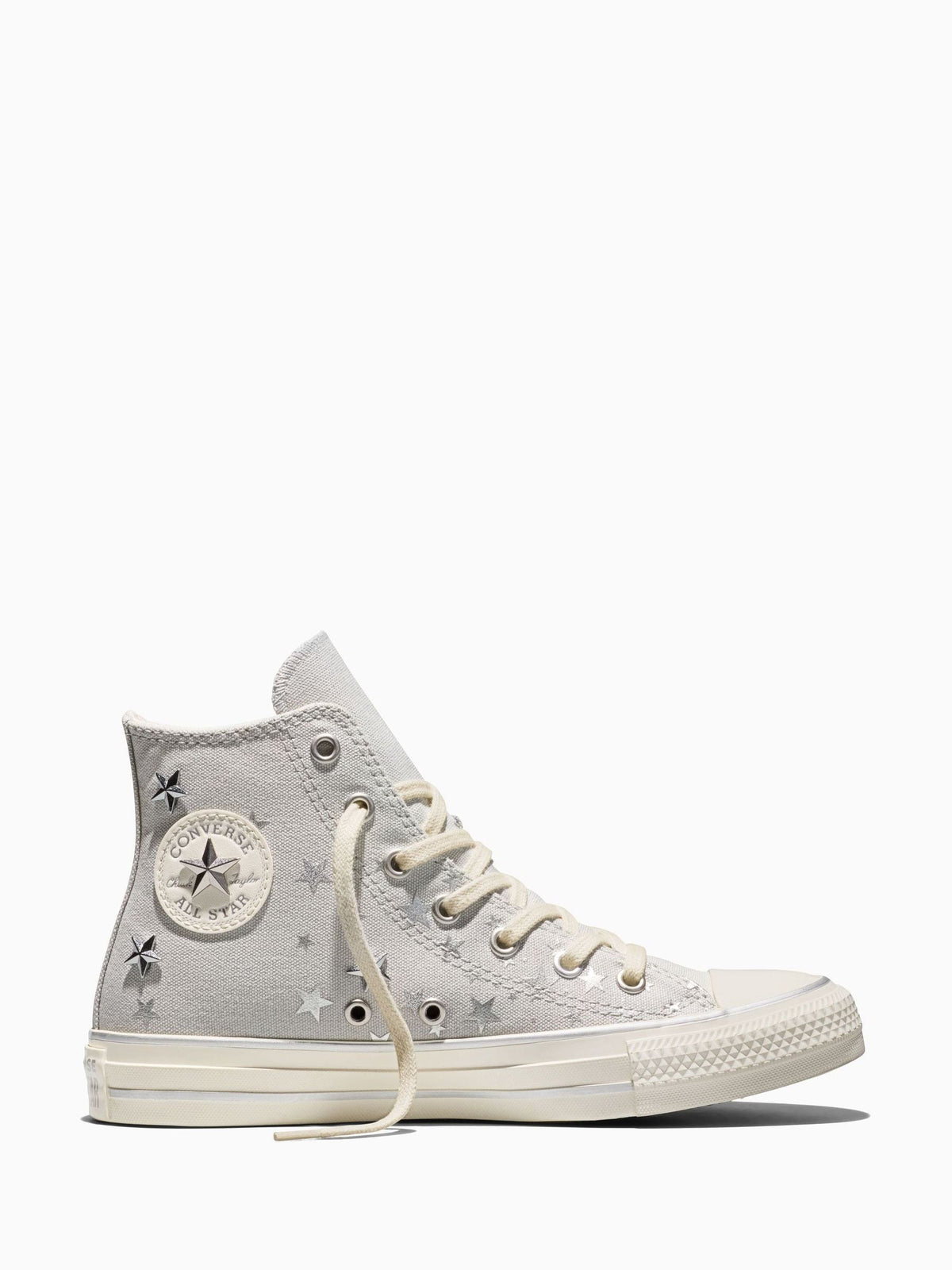 Converse Grey Chuck Taylor All Star Star Details Trainers - image 1