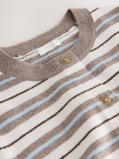 Dsiney Kidz - Neutral Stripe Knit Cardigan (3-16yrs) image 7