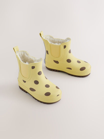 Dsiney Kidz - Yellow Polka Dot Chelsea Wellies image 1