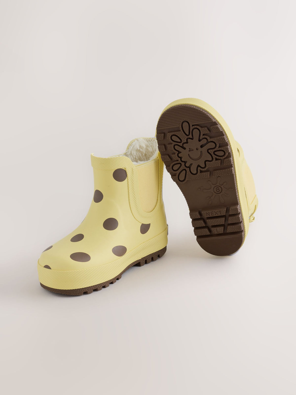 Dsiney Kidz - Yellow Polka Dot Chelsea Wellies image 3