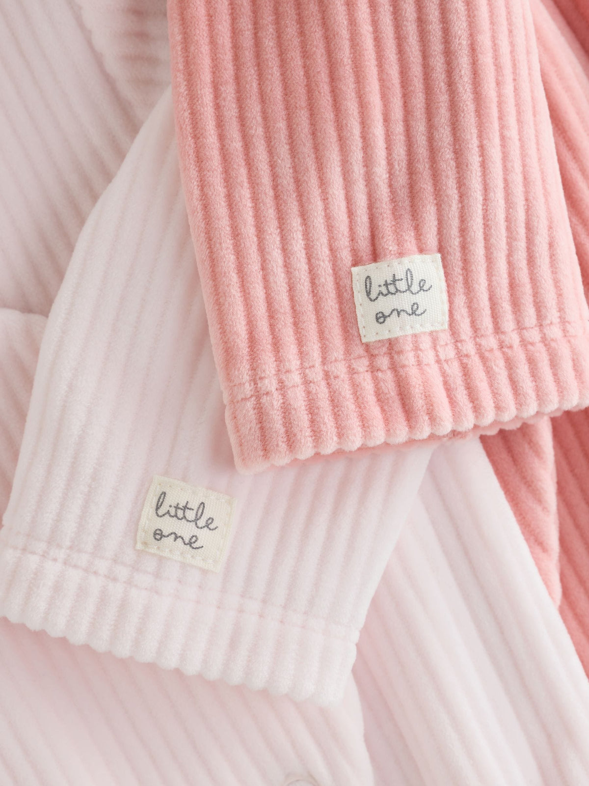Pink Heart Velour Two Way Zip Baby Sleepsuit 2 Pack - image 13